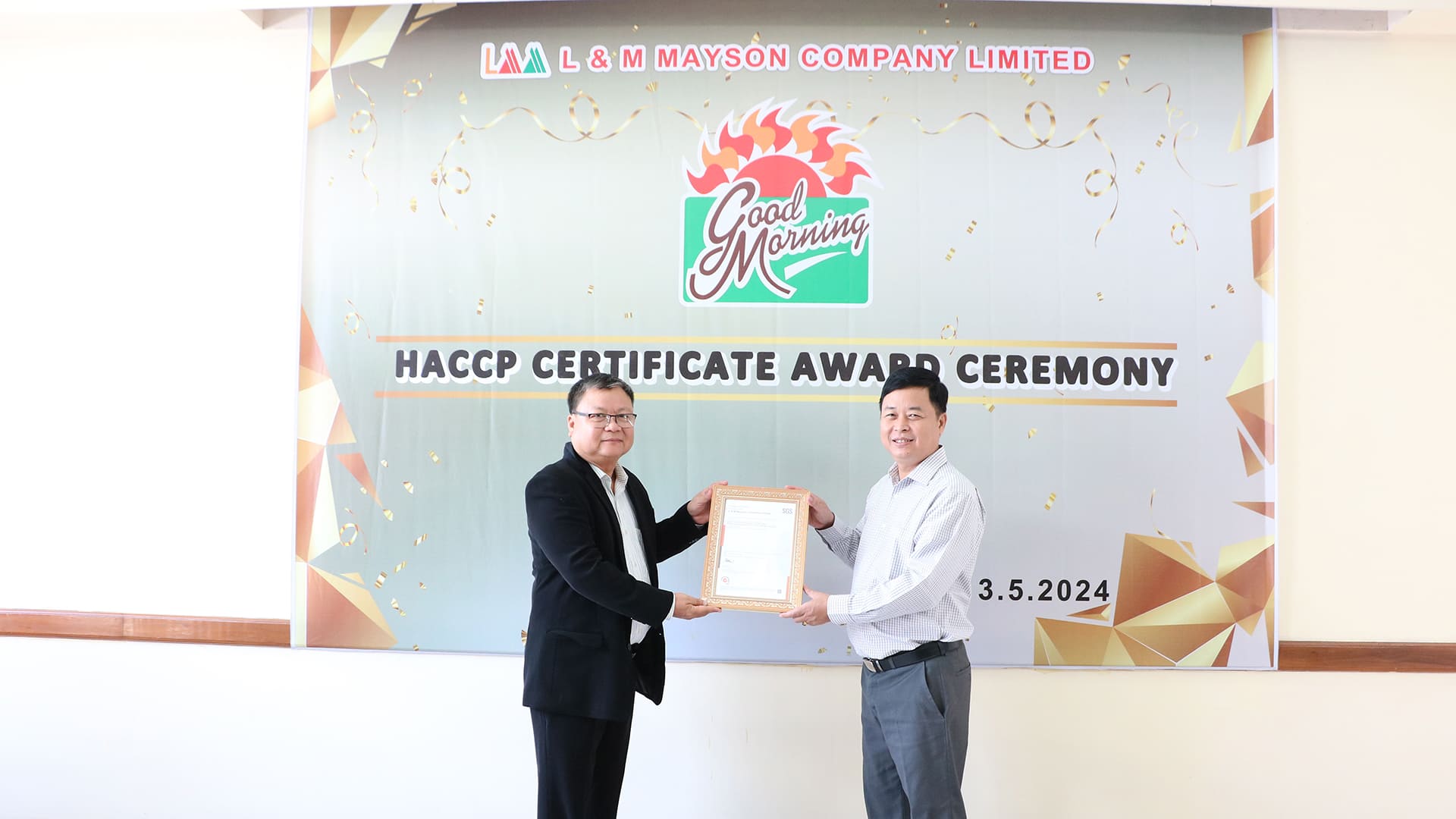 HACCP Certificate Award Ceremony